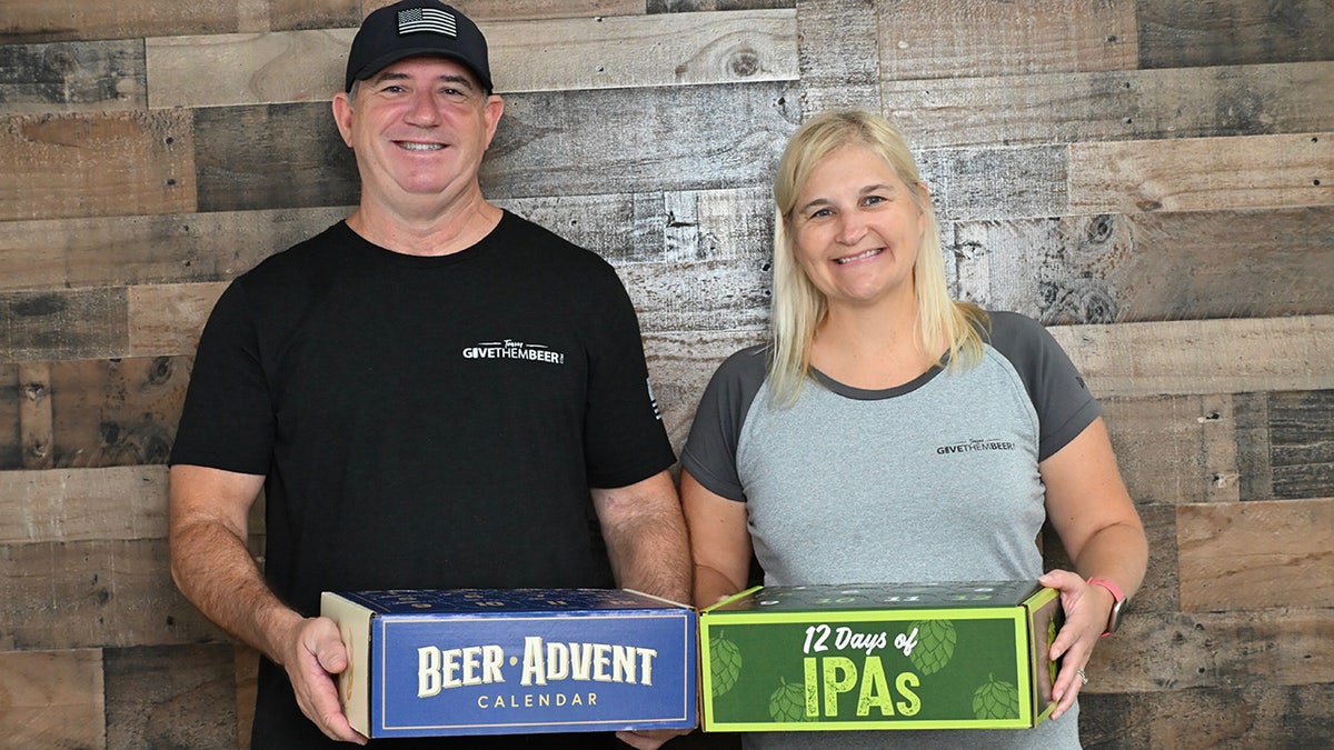 The first Advent calendar featured a lineup of American craft beers.