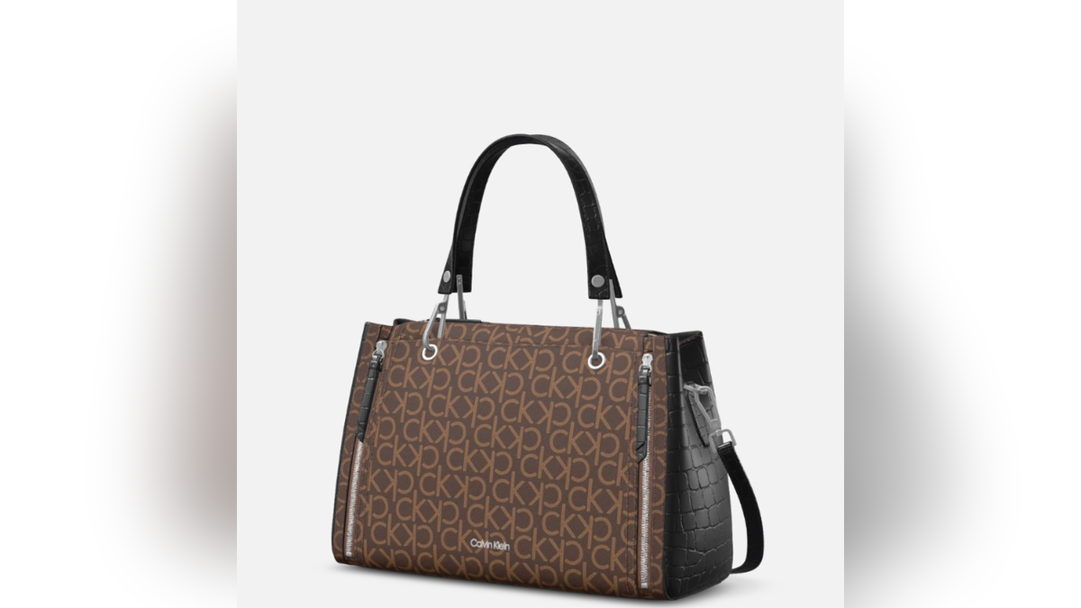 Grab a faux leather Calvin Klein satchel for up to 58% off.