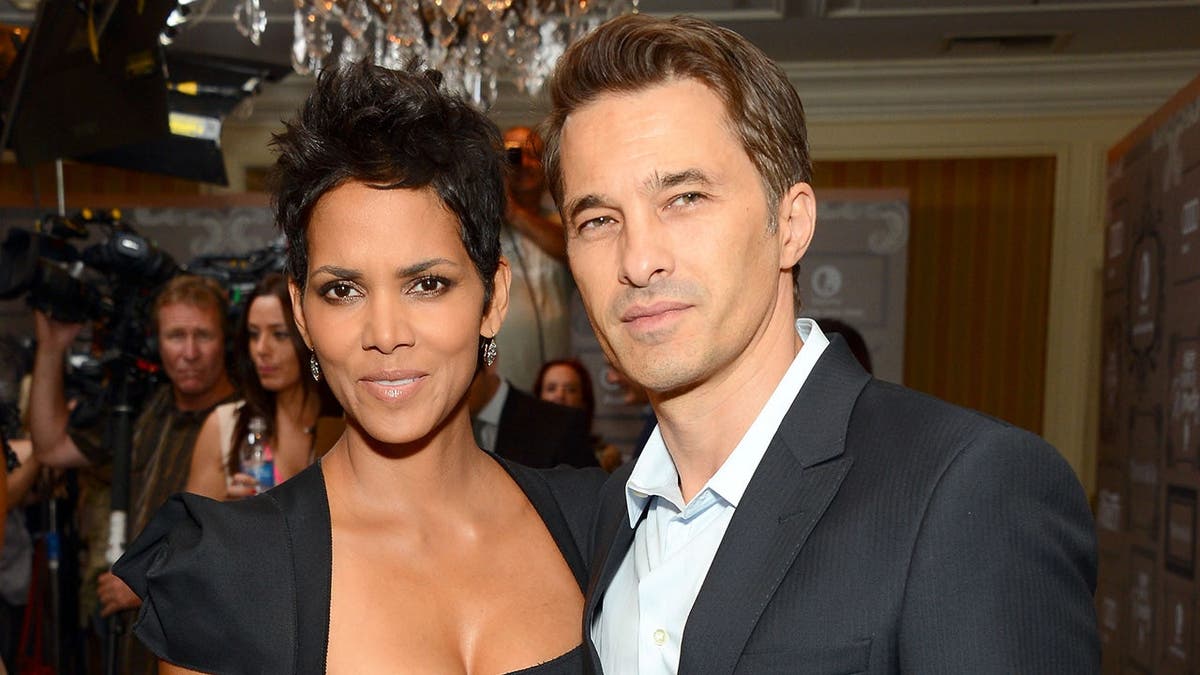 Halle Berry and Olivier Martinez arrive at an event in Beverly Hills.
