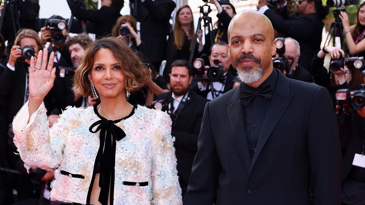 Halle Berry and Van Hunt attend a red carpet event in Cannes, France.