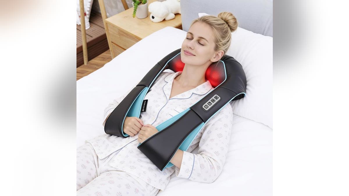 Soothe sore muscles daily with a relaxing neck massager.