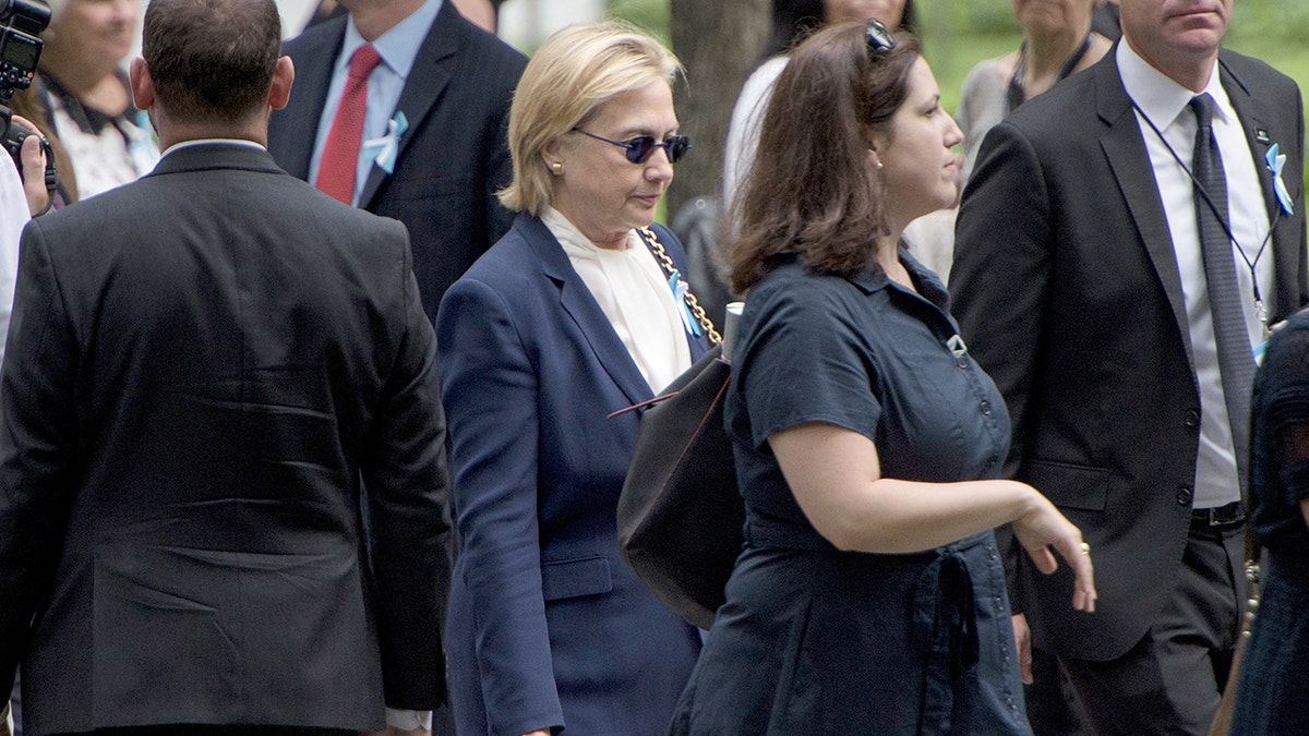 Hillary Clinton at 9/11 memorial ceremony in 2016