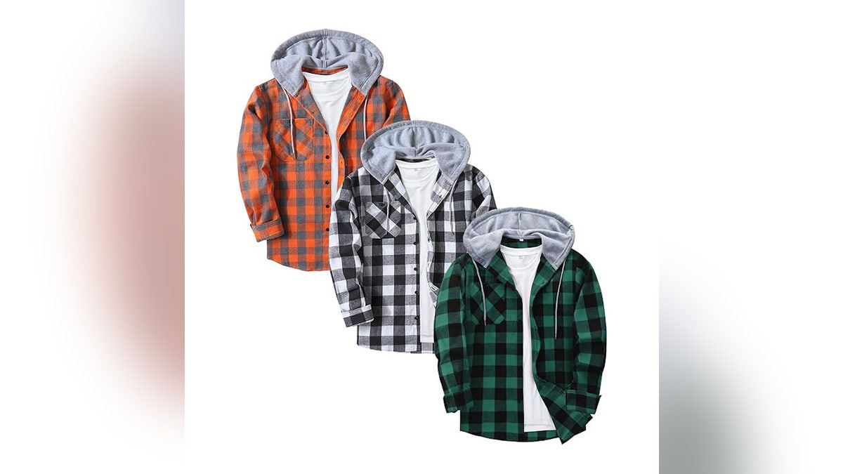 Flannels are a warm layer for cold fall days.