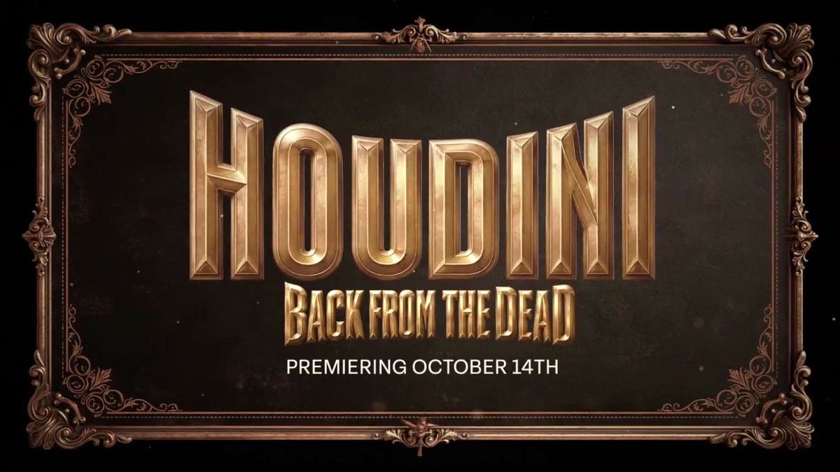 "Houdini: Back from the Dead," a three-part series reviving Harry Houdini through artificial intelligence, will premiere on Oct. 14 on Fox Nation.