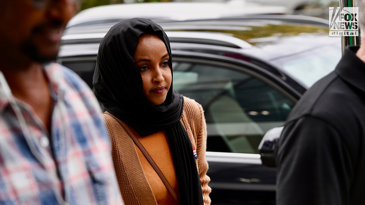 Ilhan Omar calls Trump ‘creep’ as president revives ‘fake name,’ marriage allegations Ilhan Omar arrives at the Mall of Somalia