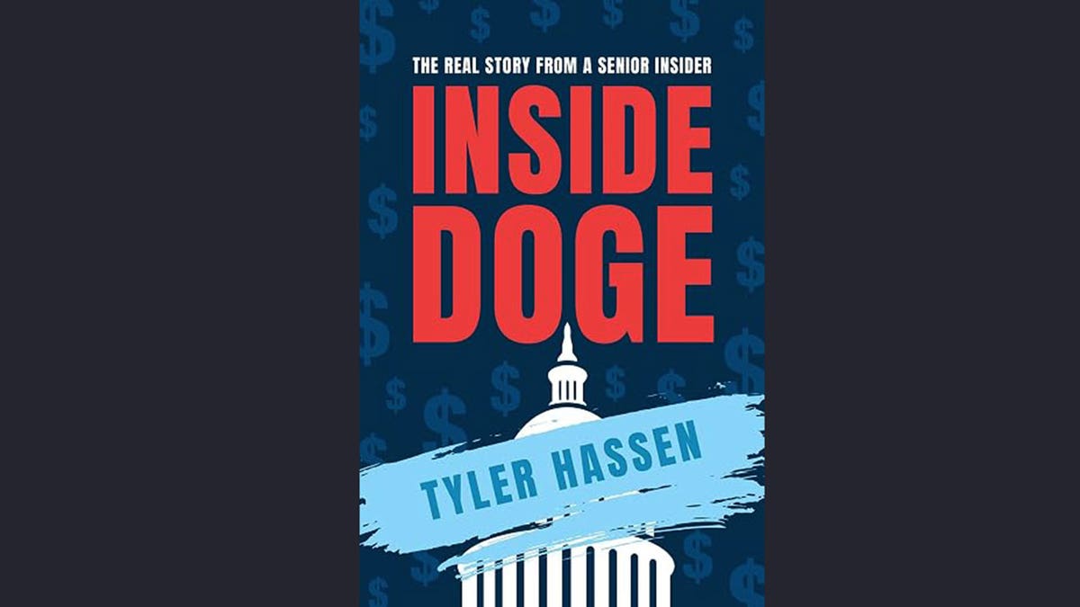 Cover of Tyler Hassen's book, "Inside DOGE."