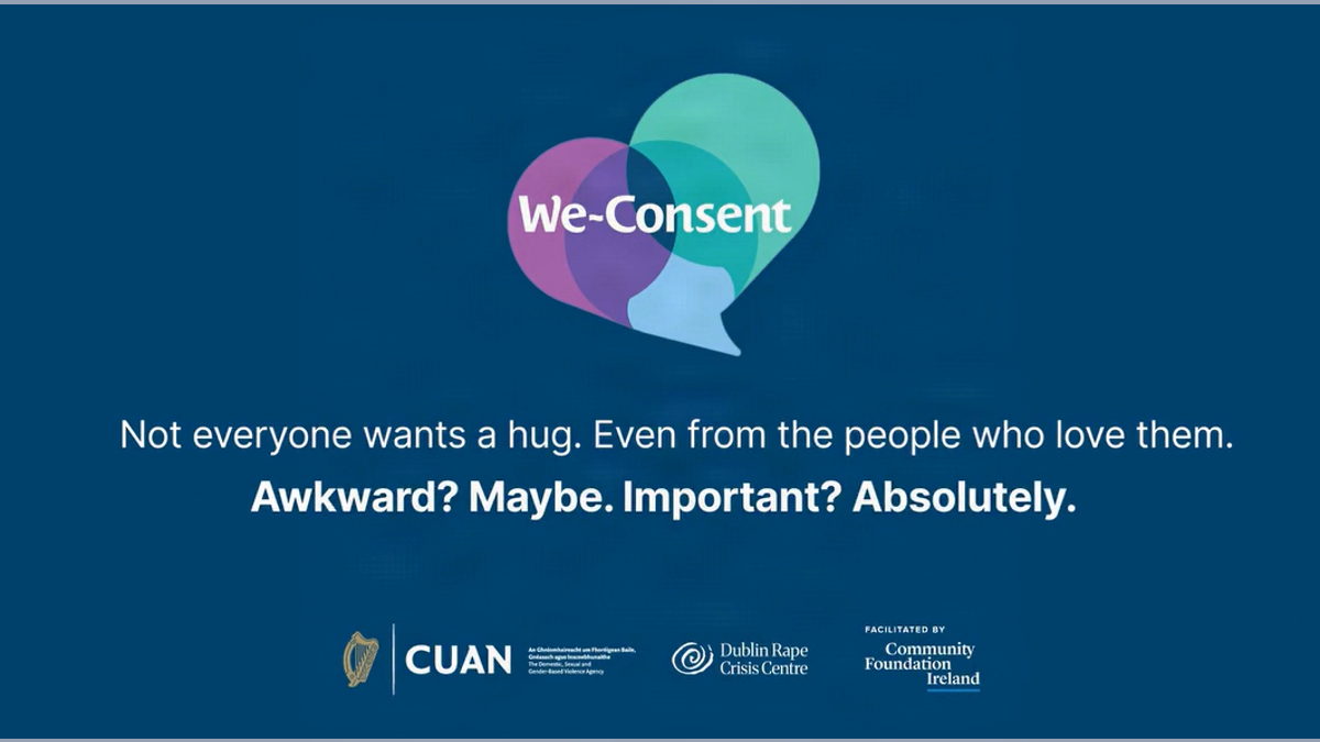 A screenshot from the Irish ad