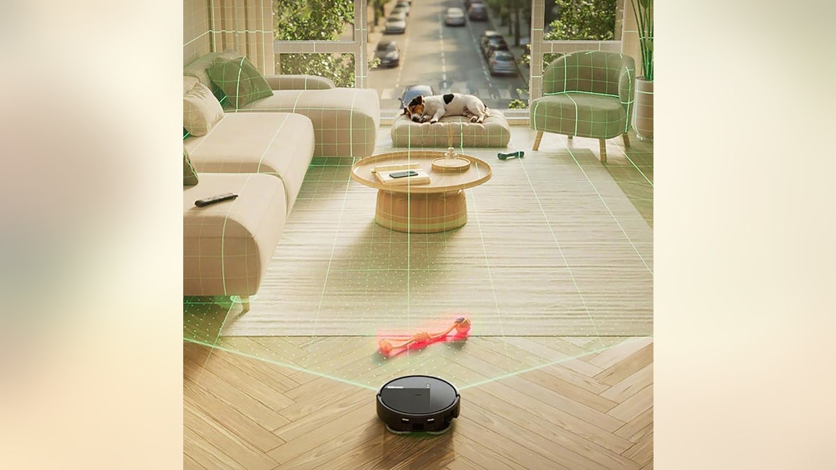 Vacuum and mop hands-free. 