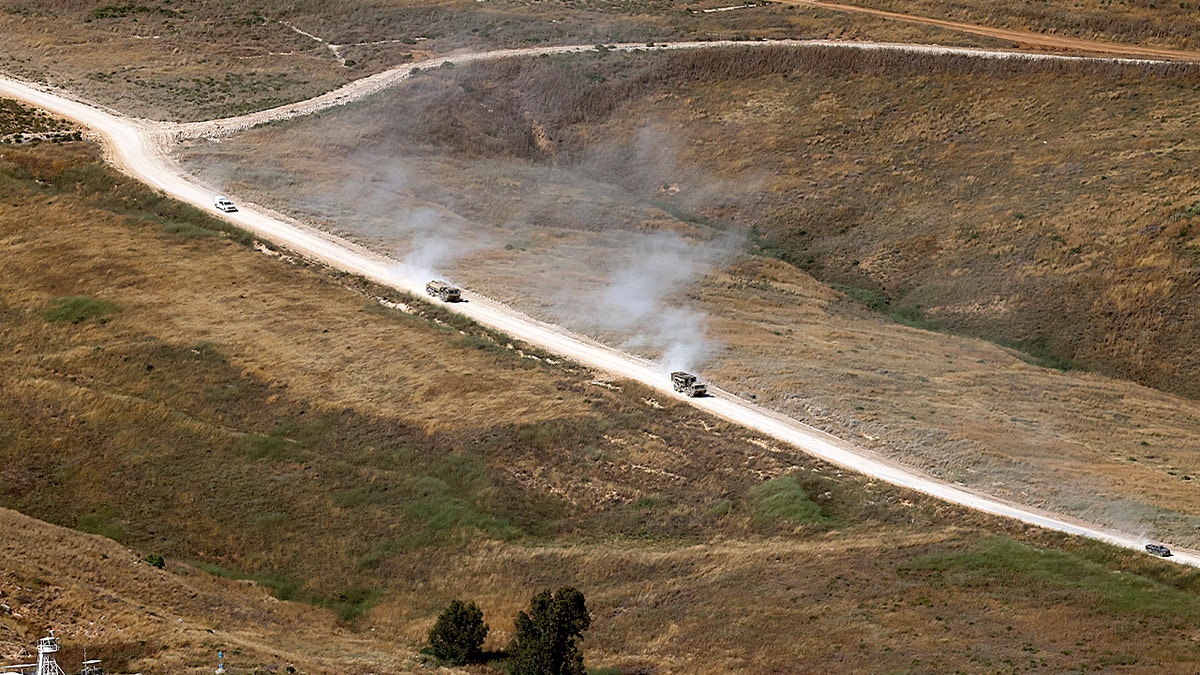 Israeli military vehicles