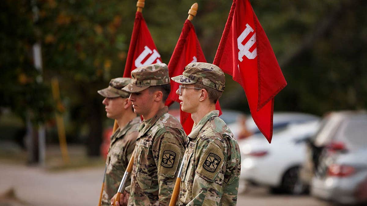 There is a strong military presence and importance on the campus of Indiana University in Bloomington.