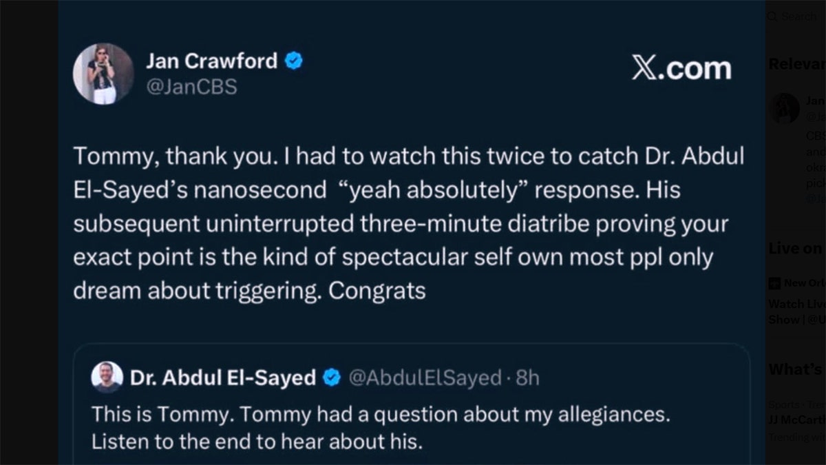 Jan Crawford's deleted post