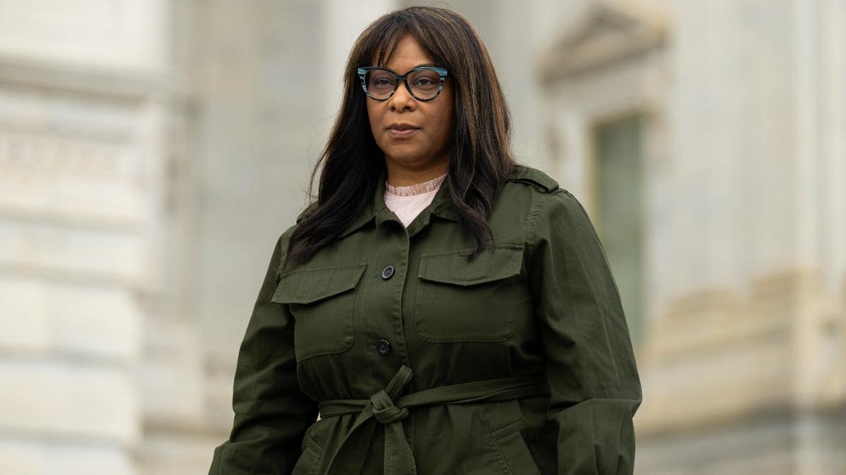Rep. Janelle Bynum on Nov. 15, 2024, on the steps of the U.S. Capitol