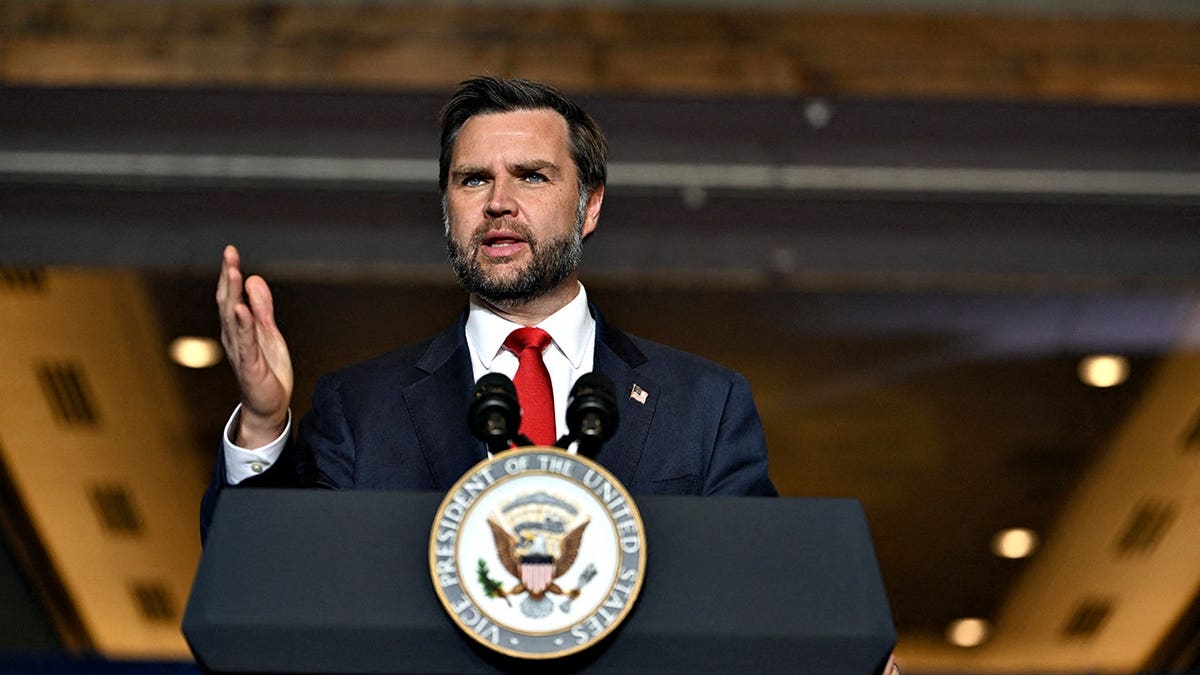 Vice President JD Vance speaks at a rally in Harlingen, Texas.