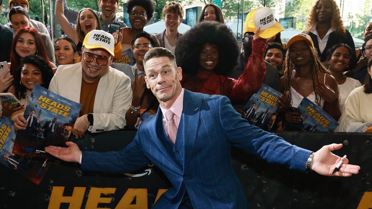 John Cena attends the world premiere of Amazon's Heads Of State at Alice Tully Hall.