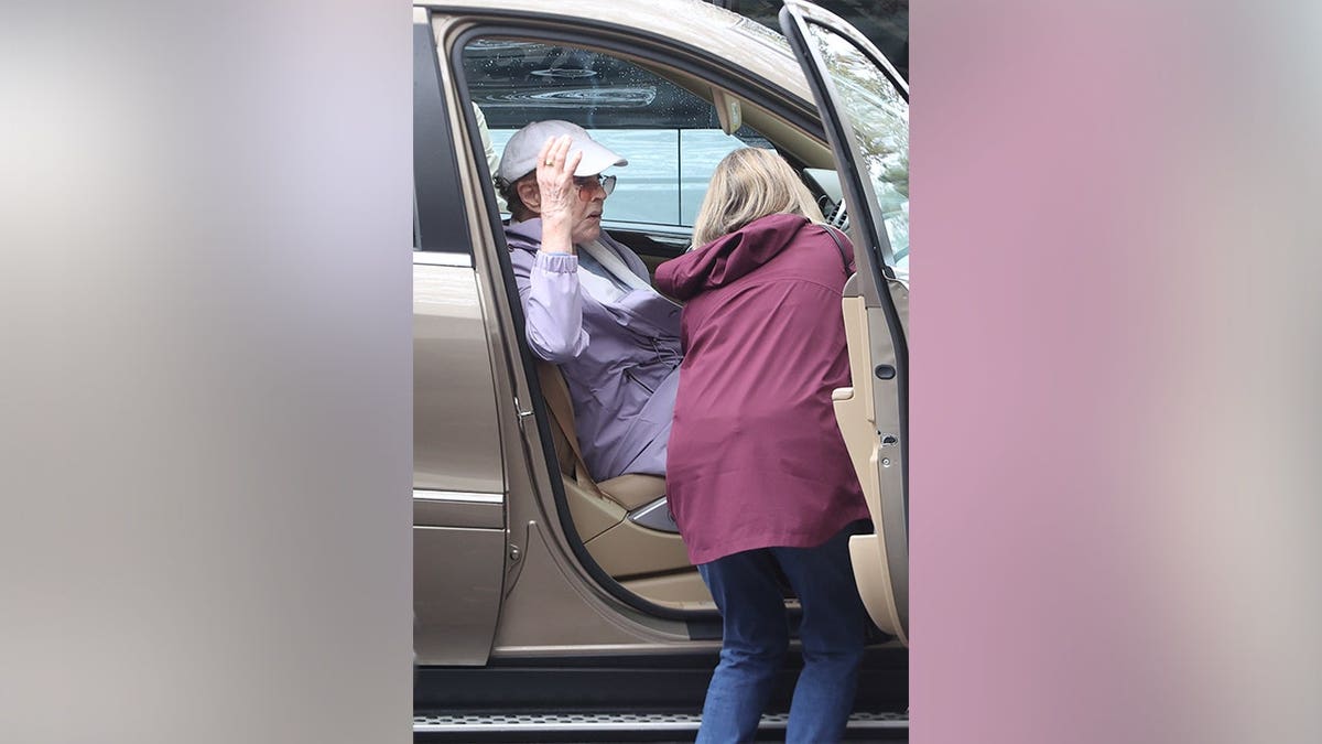 Julie Andrews spotted getting out of her car in the Hamptons.