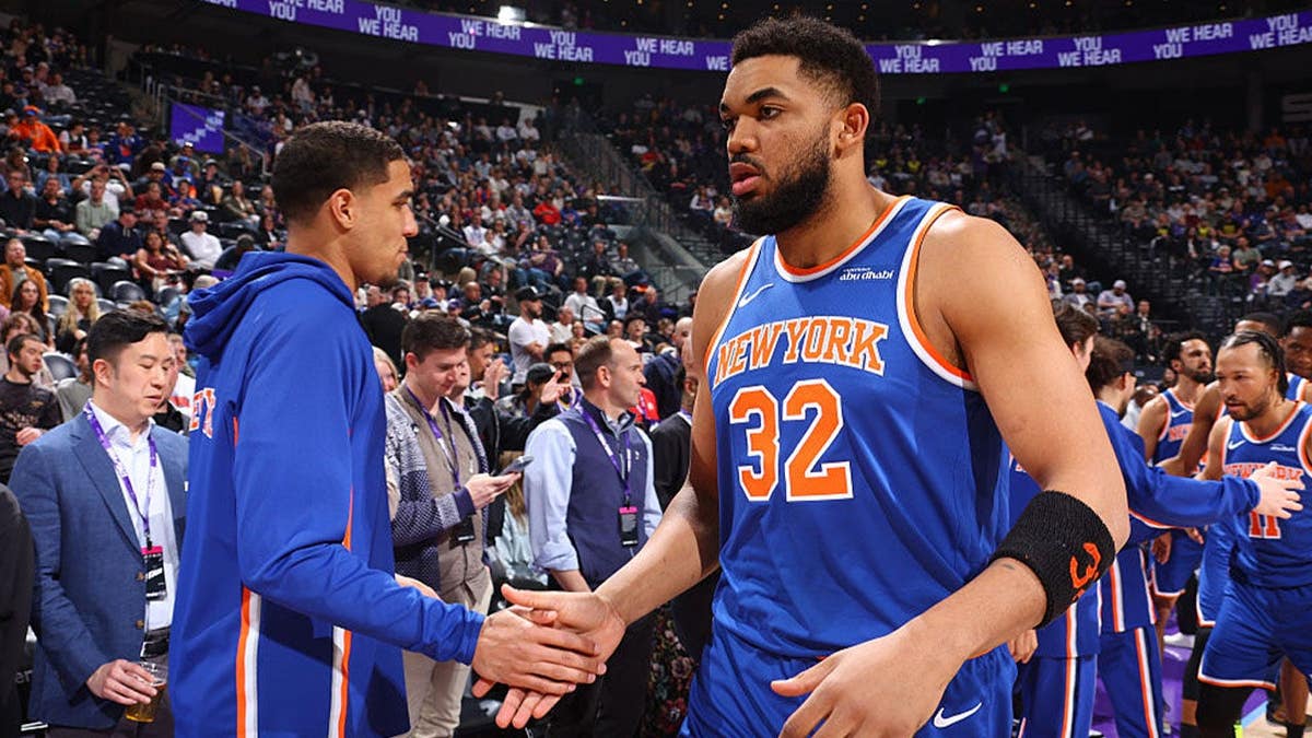 Karl-Anthony Towns #32 of the New York Knicks