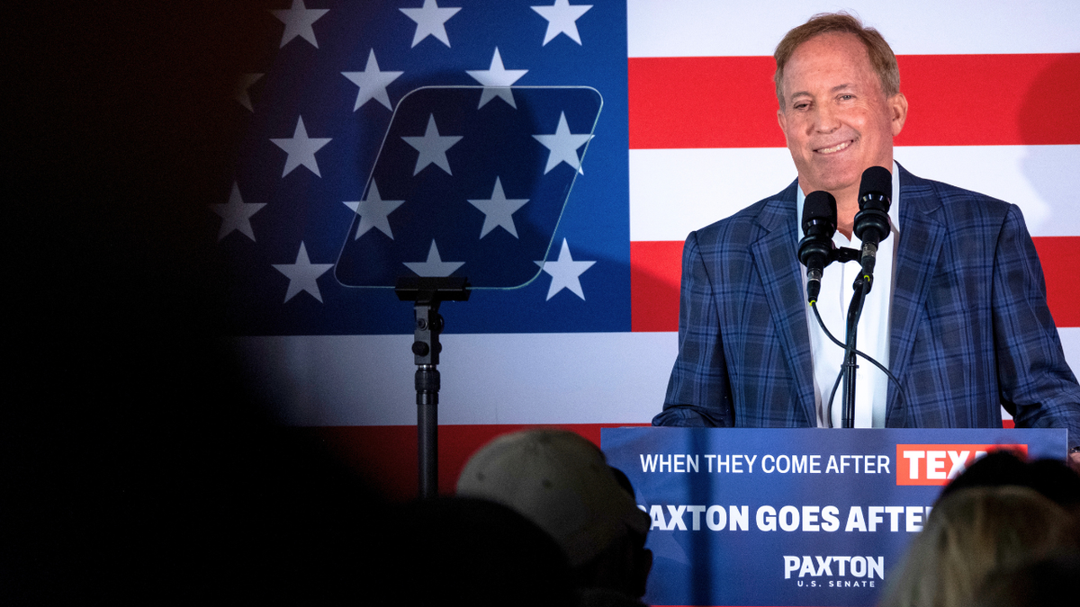 Ken Paxton, Texas attorney general and Republican US Senate candidate, during a