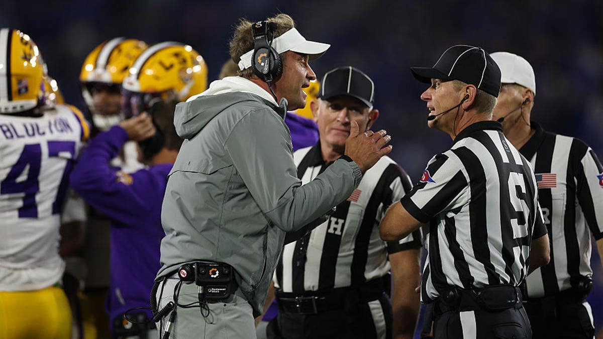 Lane Kiffin the head coach of the LSU Tigers