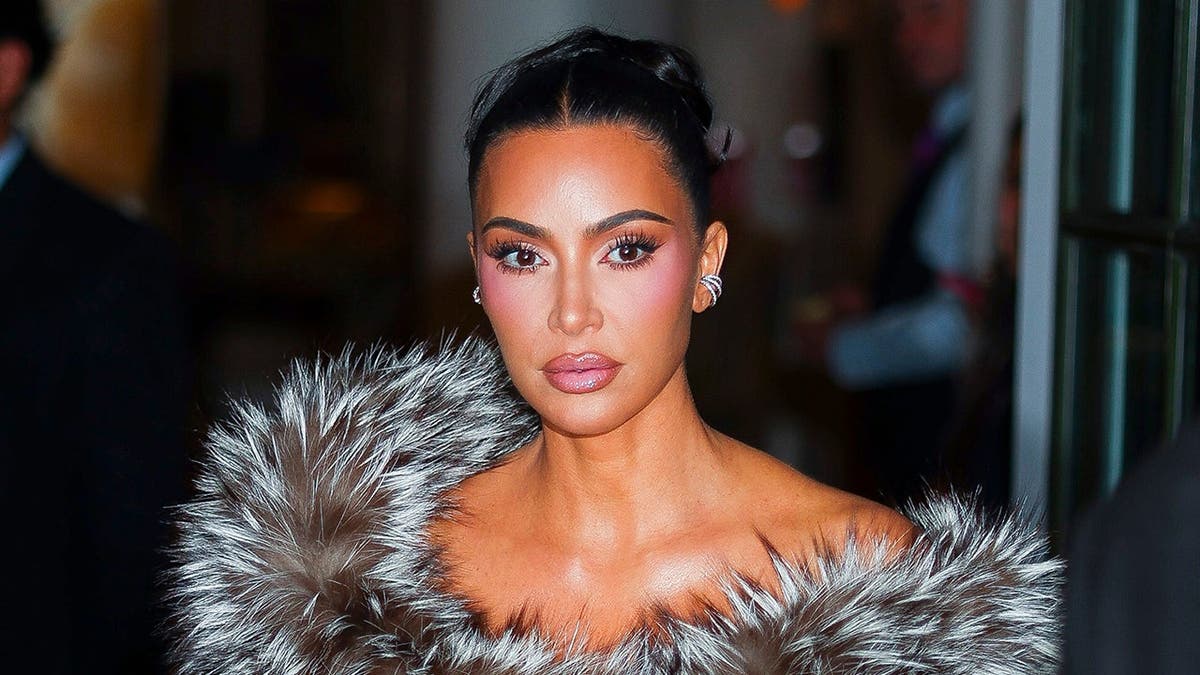 Kim Kardashian walks in Midtown, New York City.