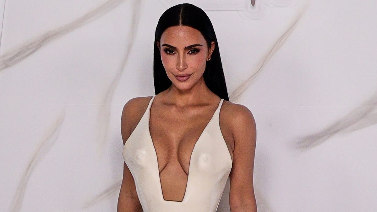 Kim Kardashian at the premiere of