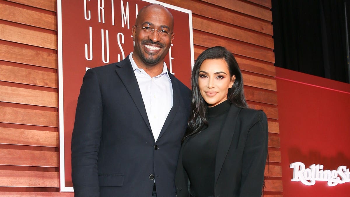 Kim Kardashian and Van Jones at the Criminal Justice Summit in November 2018.
