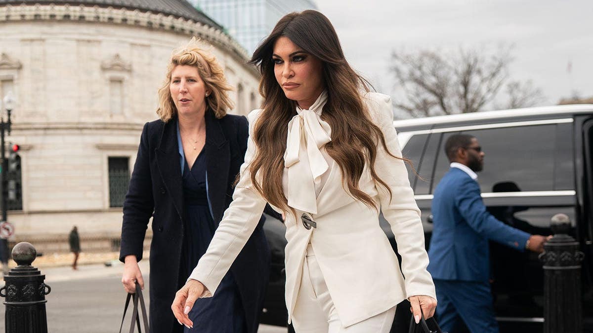 Kimberly Guilfoyle arrives at the White House in Washington, D.C.