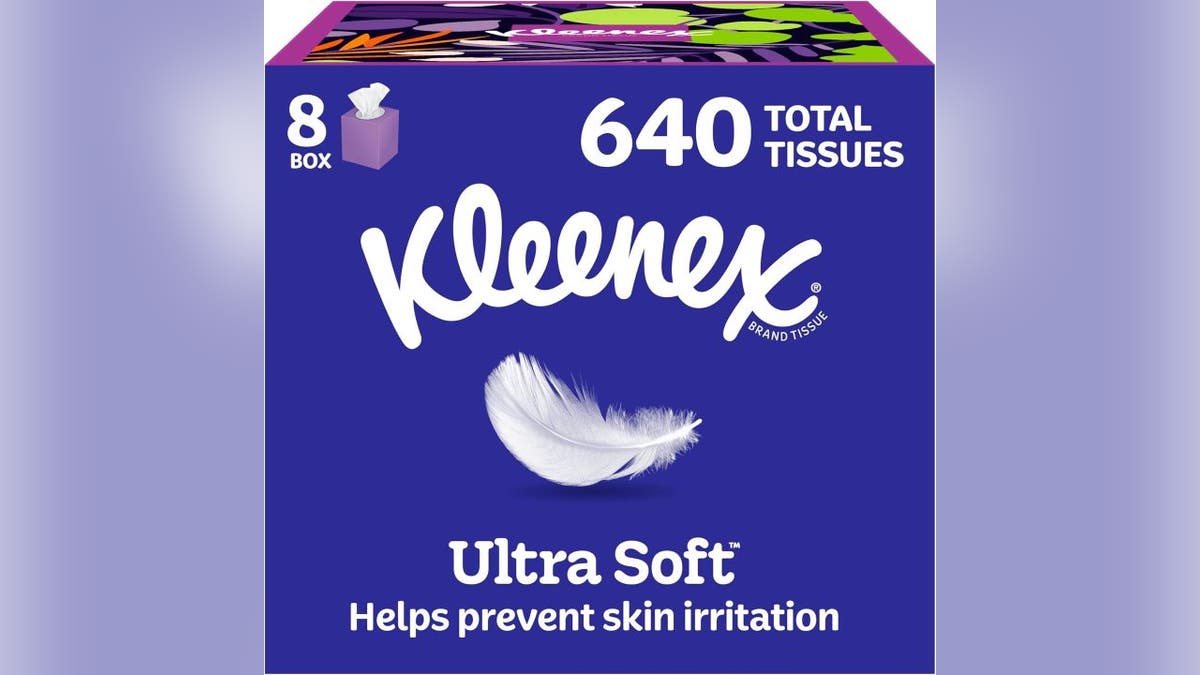 Get eight boxes of extra-soft tissues.
