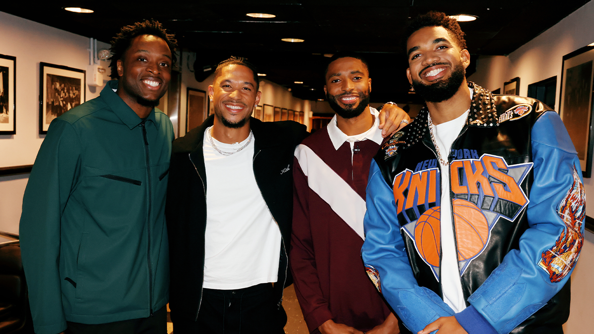 OG Anunoby, Josh Hart, Mikal Bridges, and Karl-Anthony Towns