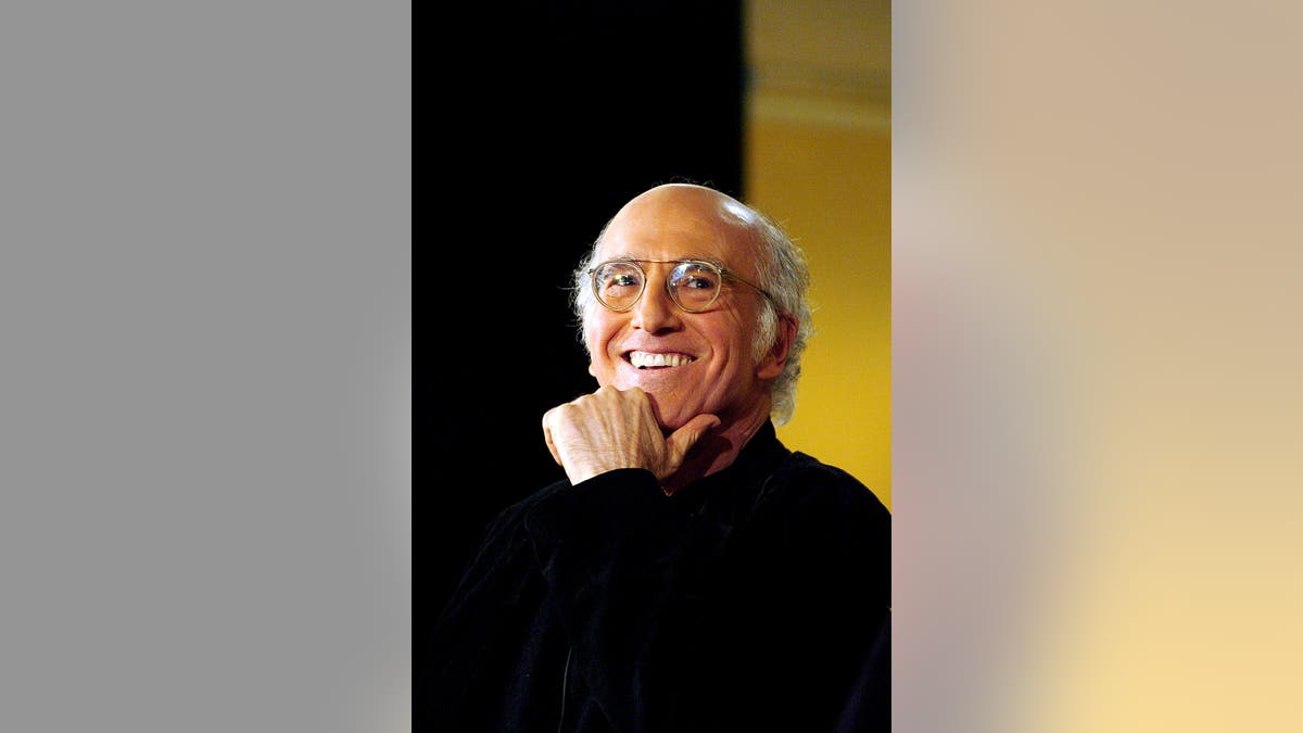 Larry David speaks at the HBO U.S. Comedy Arts Festival in Aspen, Colo.