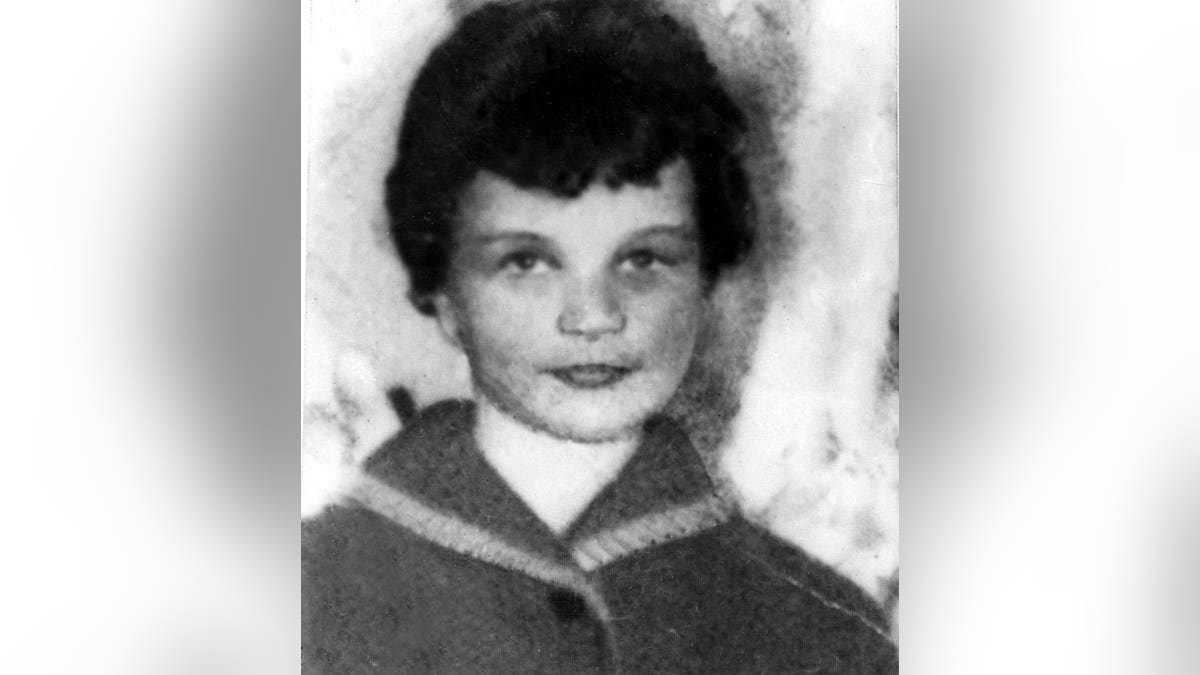 Lesley Ann Downey, age 10, in a portrait photograph