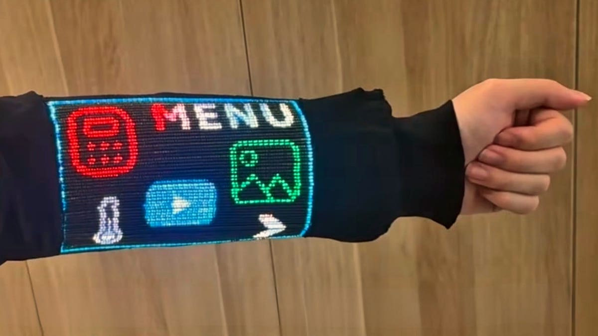 A sleeve shows a digital display.