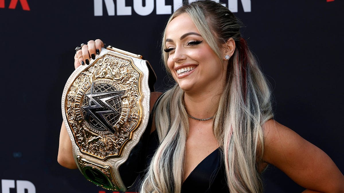Liv Morgan attends the Los Angeles premiere of Netflix's series Receiver.