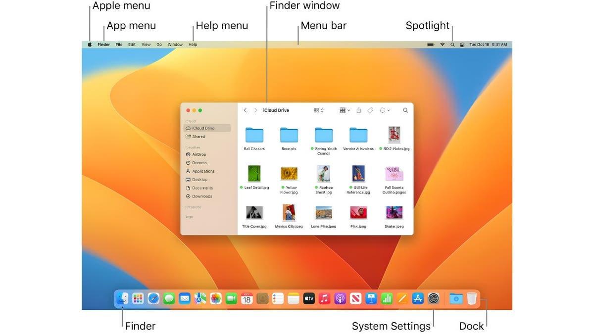 An iCloud drive folder