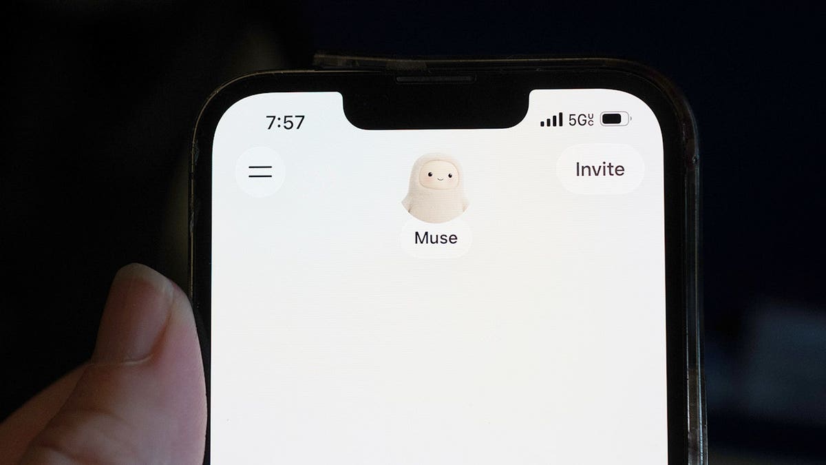 The Meta Muse AI chat opened on a phone.
