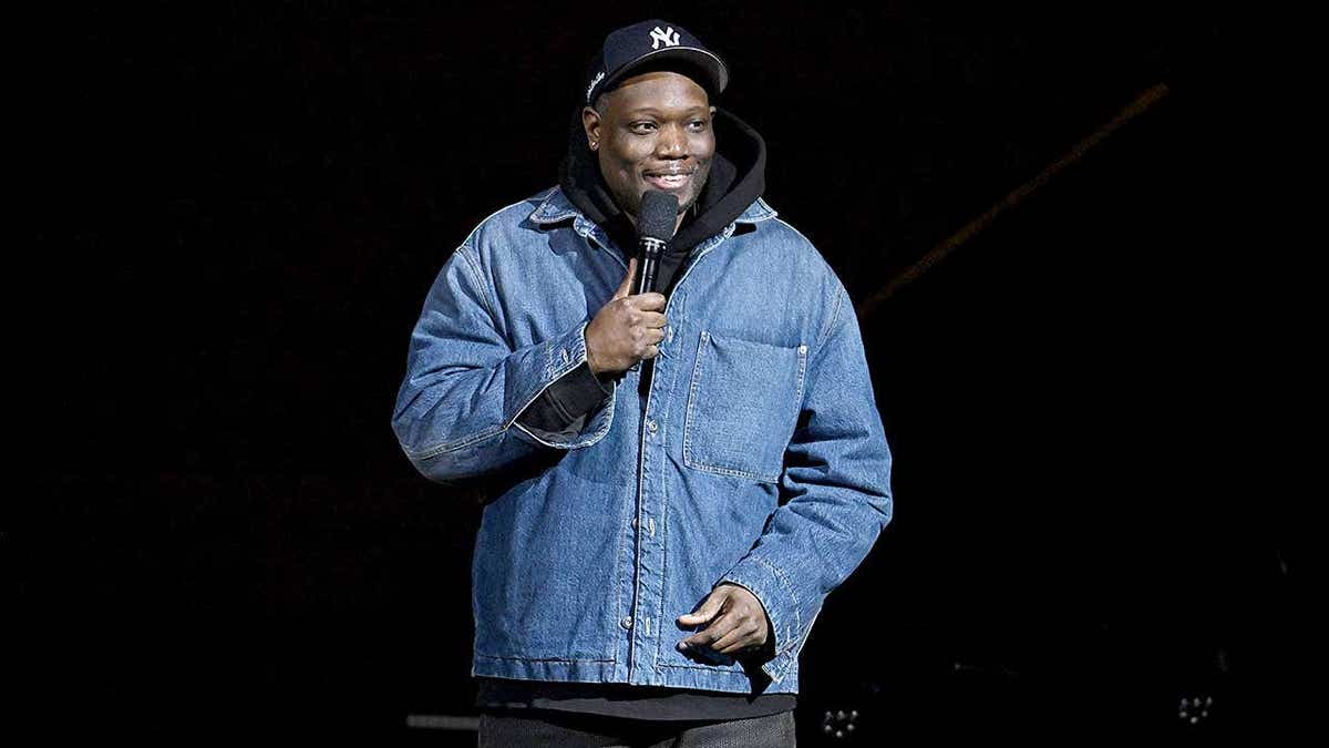 Michael Che performs onstage at Carnegie Hall during Comic Relief Live 2025.