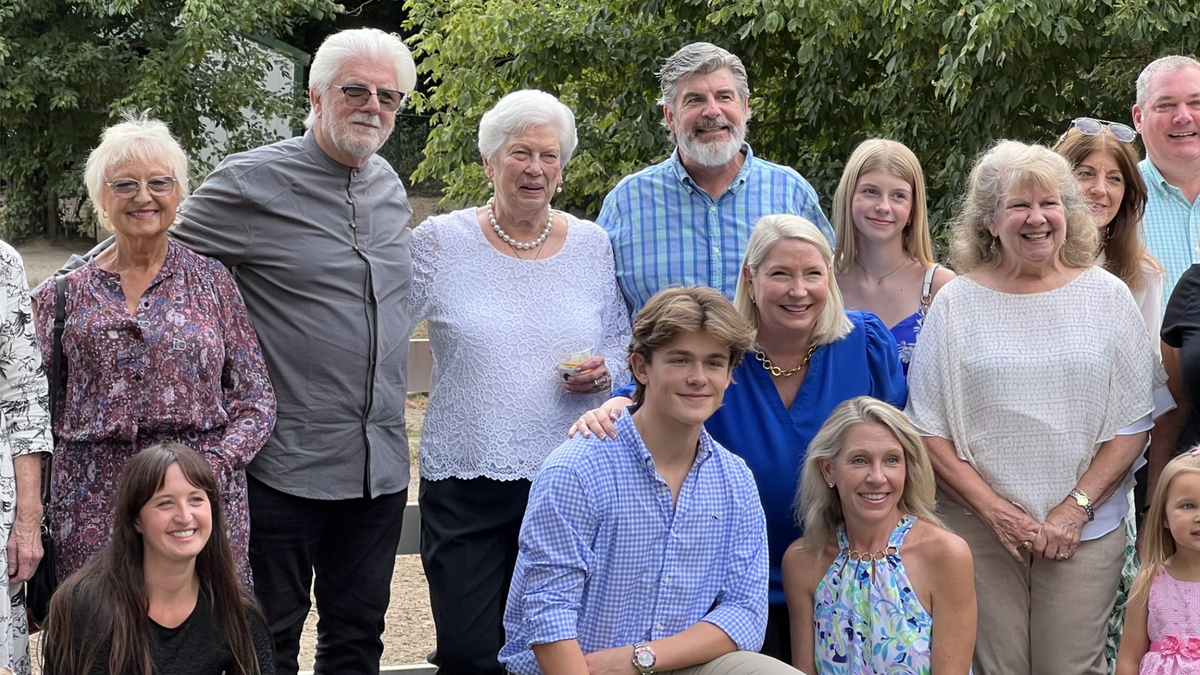 Michael McDonald and Michael Goessling with family.