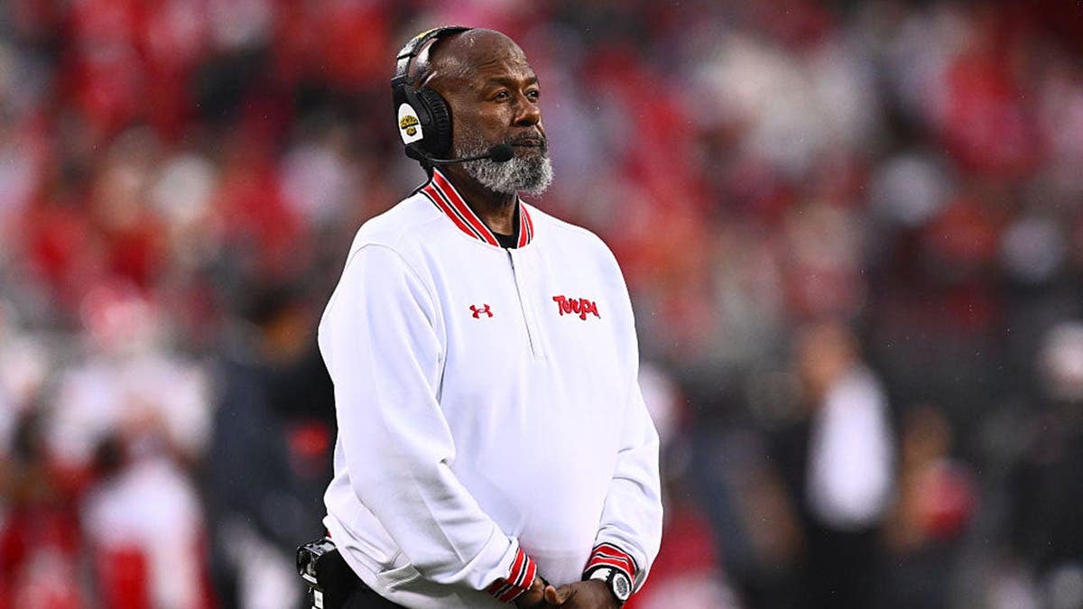 Mike Locksley stands on the sideline during a game at Ohio Stadium.