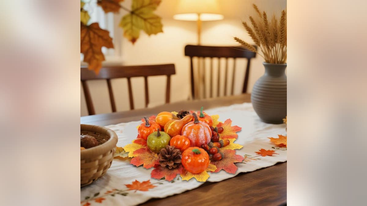 Decorate your dining table with this festive set.