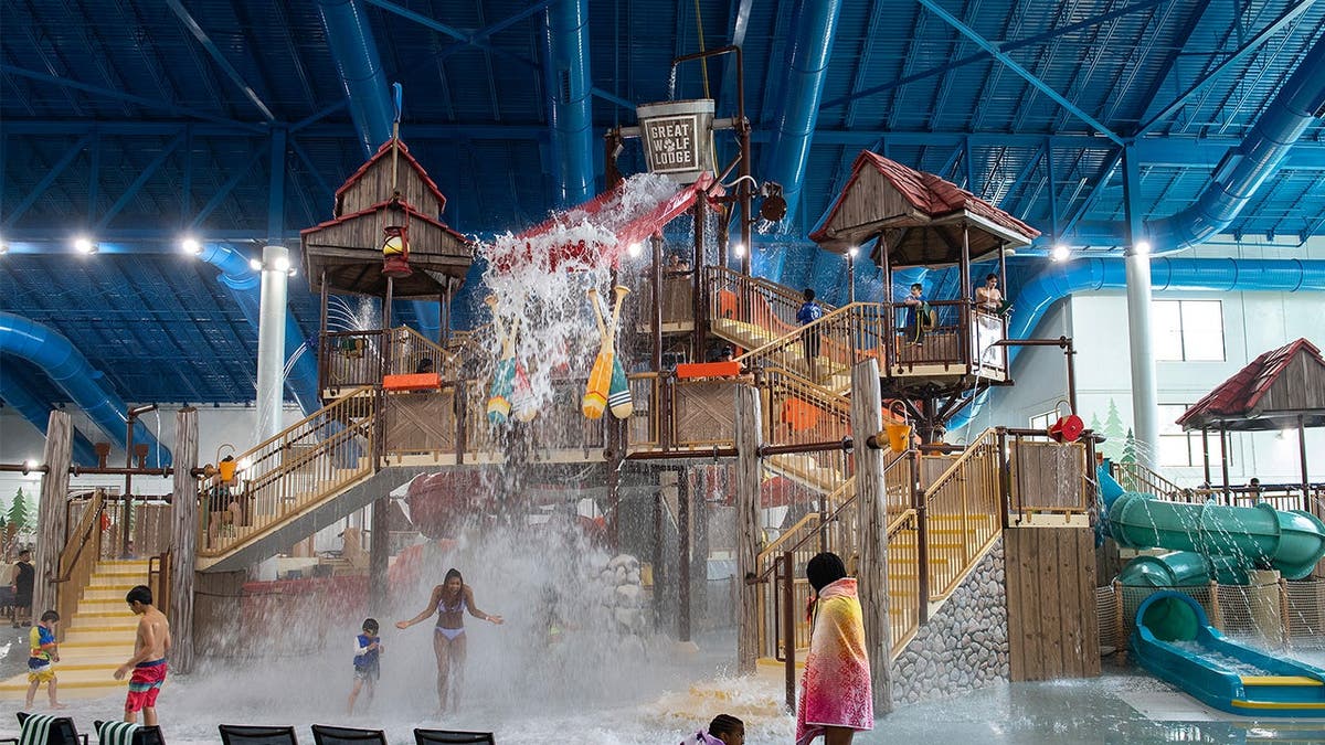 image shows waterpark inside lodge