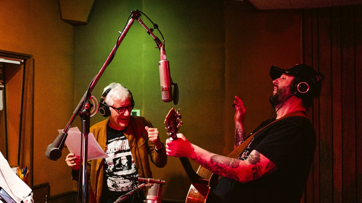 James Woods collaborating inside Sunset Studios in Hollywood.