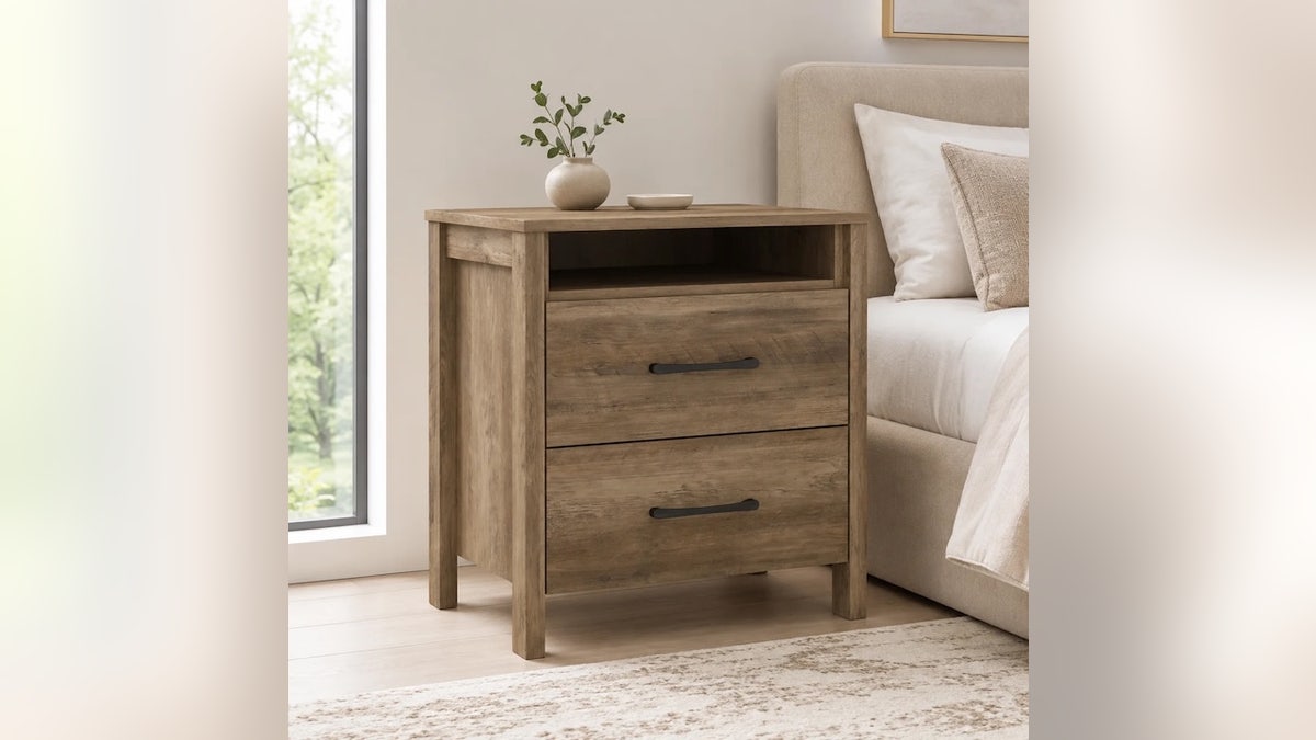 Store essentials by your bedside.