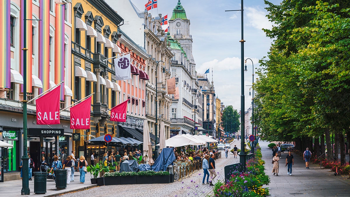 Norway shopping street