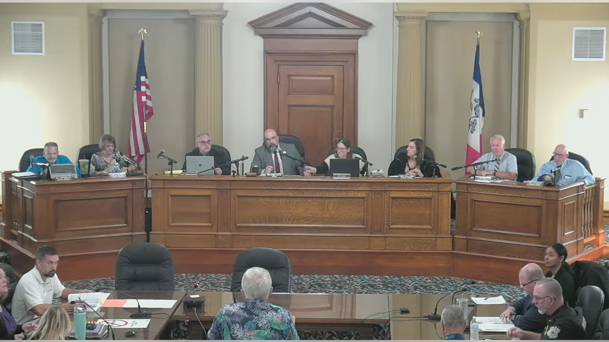 Ottumwa City Council meeting in Ottumwa, Iowa