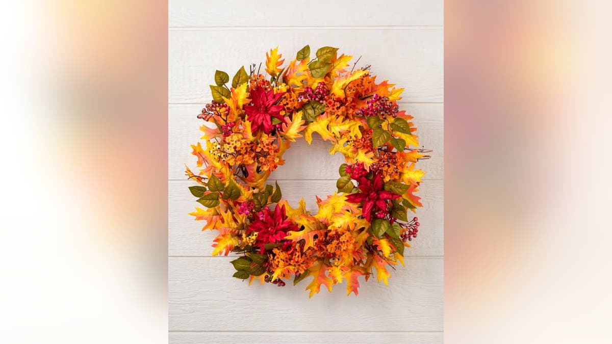 Add a festive look to your entryway.