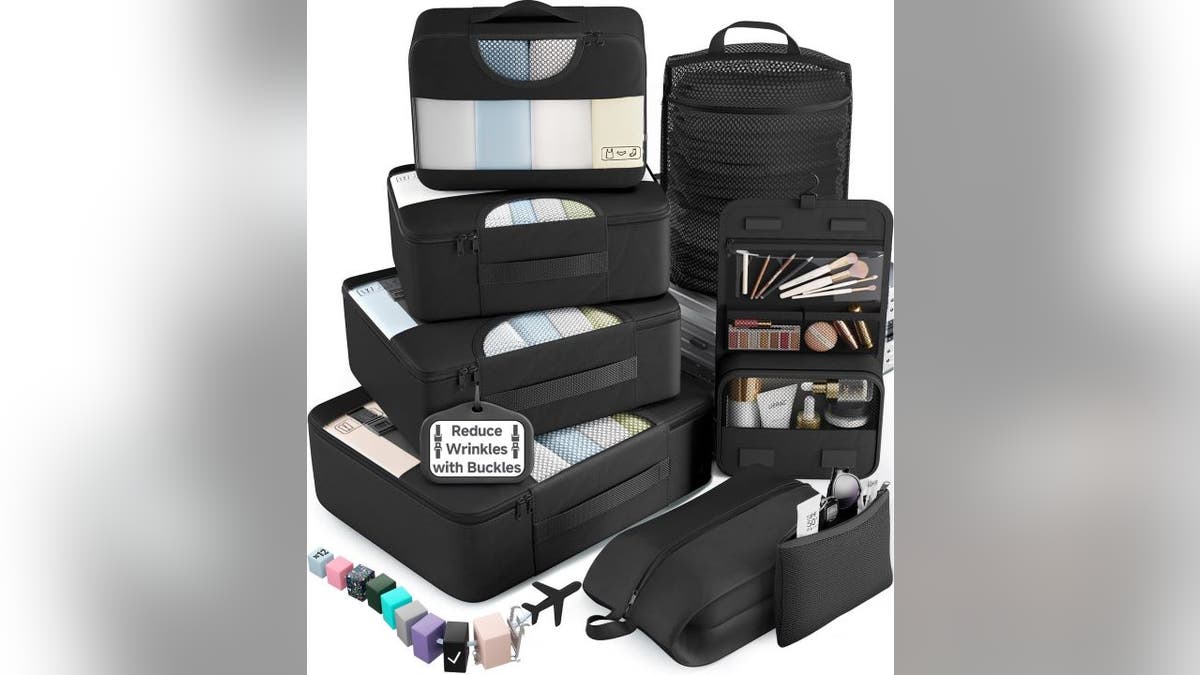 Organize your suitcase with packing cubes.