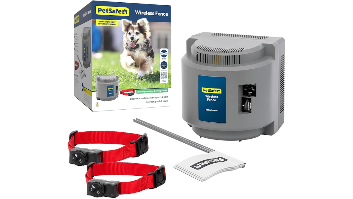 Keep your pet safely in your yard with this system.