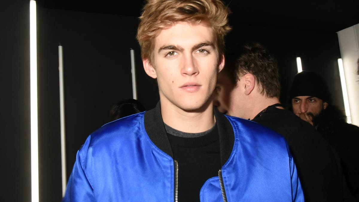 Presley Gerber attends the YSL Beauty party during Paris Fashion Week.