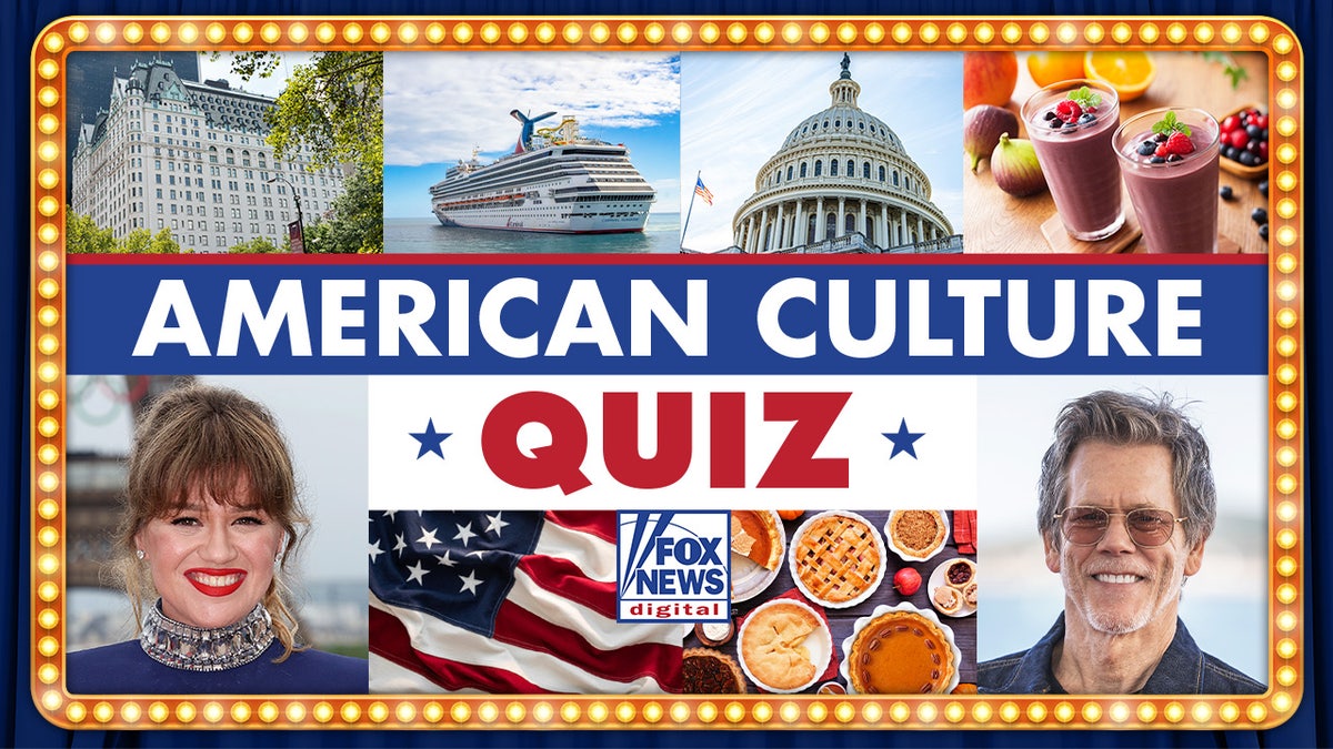 American Culture Quiz, with variety of images displayed in grid