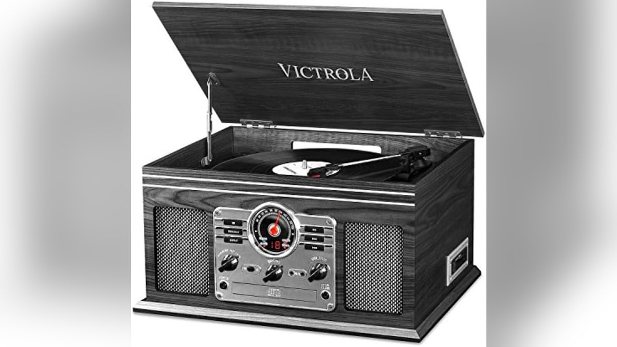 This 3-speed record player offers premium sound for all of your favorite vinyl records.