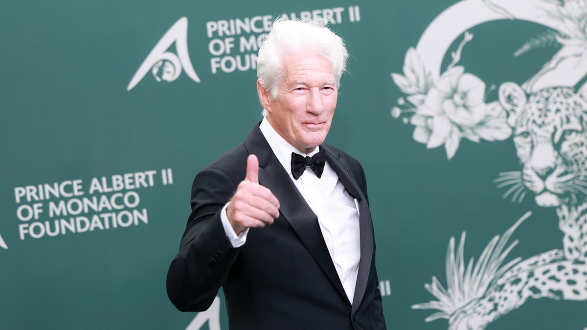 Richard Gere attends a gala photocall at Opera Garnier in Monaco.